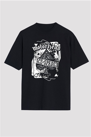 Motörhead Ace Of Spades Siyah Unisex Oversize Tişört T-Shirt