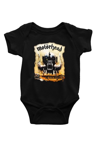 Motörhead After Shock Baskılı Siyah Bebek Body - Zıbın