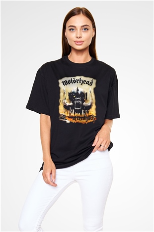 Motörhead After Shock Siyah Unisex Oversize Tişört T-Shirt