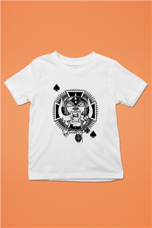 Motörhead Baskılı Beyaz Unisex Çocuk Tişört