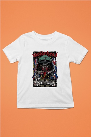Motörhead Baskılı Beyaz Unisex Çocuk Tişört