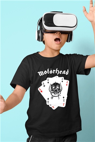 Motörhead Baskılı Siyah Unisex Çocuk Tişört