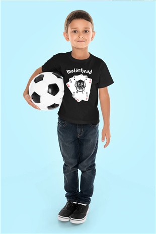Motörhead Baskılı Siyah Unisex Çocuk Tişört