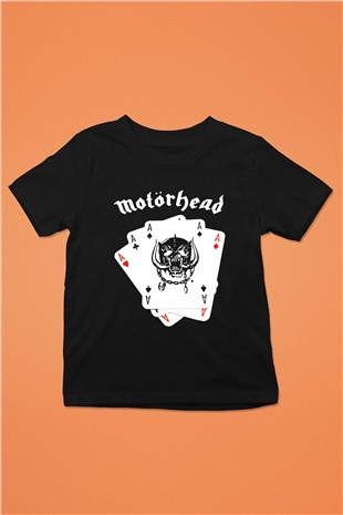 Motörhead Baskılı Siyah Unisex Çocuk Tişört