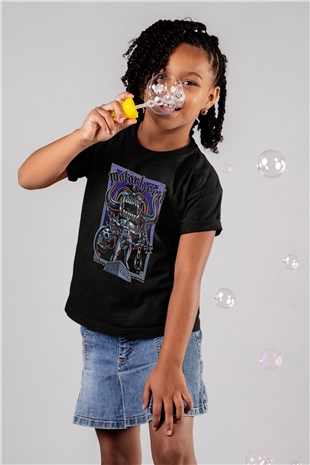 Motörhead Baskılı Siyah Unisex Çocuk Tişört
