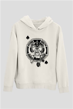 Motörhead Beyaz Unisex Kapşonlu Sweatshirt