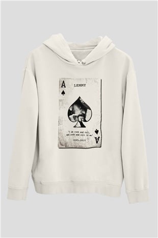 Motörhead Beyaz Unisex Kapşonlu Sweatshirt