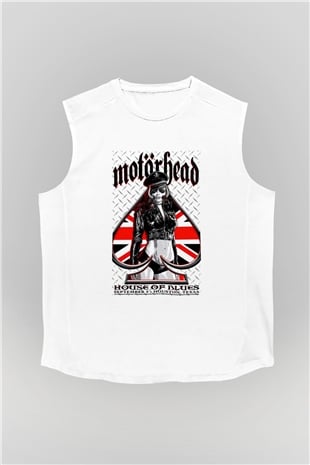 Motörhead Beyaz Unisex Kolsuz Tişört