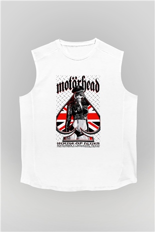 Motörhead Beyaz Unisex Kolsuz Tişört