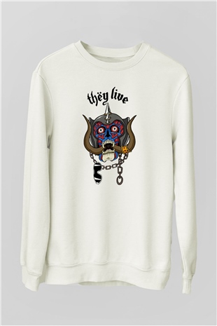 Motörhead Beyaz Unisex Sweatshirt