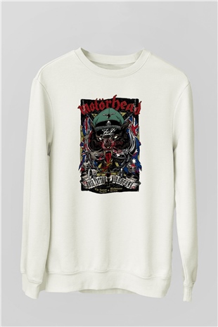 Motörhead Beyaz Unisex Sweatshirt