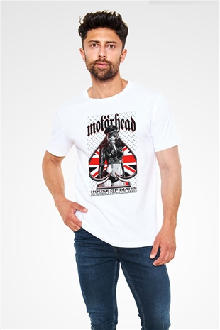 Motörhead Beyaz Unisex Tişört T-Shirt - TişörtFabrikası