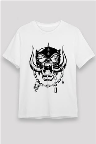 Motörhead Beyaz Unisex Tişört T-Shirt - TişörtFabrikası