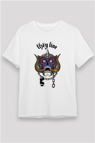 Motörhead Beyaz Unisex Tişört T-Shirt - TişörtFabrikası