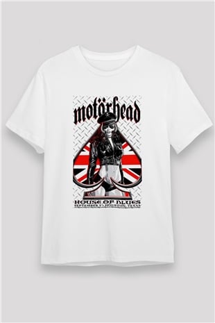 Motörhead Beyaz Unisex Tişört T-Shirt - TişörtFabrikası