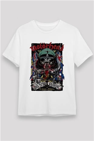 Motörhead Beyaz Unisex Tişört T-Shirt - TişörtFabrikası