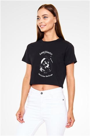 Motörhead Born To Lose Siyah Crop Top Tişört