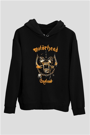 Motörhead England Siyah Unisex Hoodie