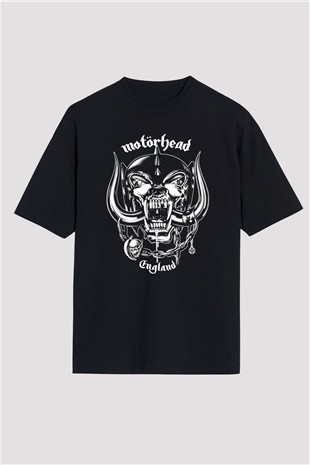 Motörhead England Siyah Unisex Oversize Tişört T-Shirt