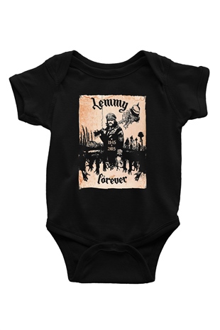 Motörhead Forever Baskılı Siyah Bebek Body - Zıbın