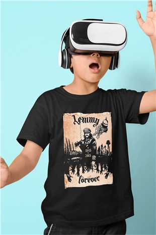 Motörhead Forever Baskılı Siyah Unisex Çocuk Tişört