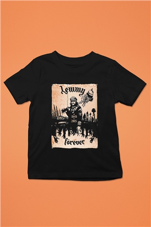 Motörhead Forever Baskılı Siyah Unisex Çocuk Tişört