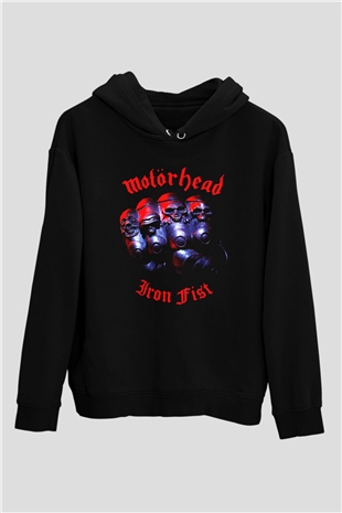 Motörhead Iron First Siyah Unisex Hoodie