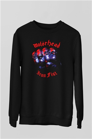Motörhead Iron First Siyah Unisex Sweatshirt