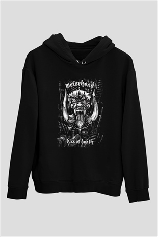 Motörhead Kiss Of Death Siyah Unisex Hoodie