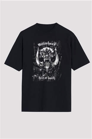 Motörhead Kiss Of Death Siyah Unisex Oversize Tişört T-Shirt