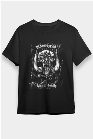 Motörhead Kiss Of Death Siyah Unisex Tişört T-Shirt - TişörtFabrikası