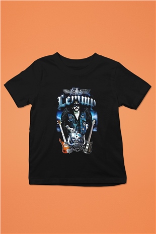 Motörhead Lemmy Baskılı Siyah Unisex Çocuk Tişört