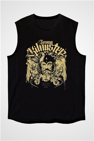 Motörhead Lemmy Kilmister Siyah Unisex Kolsuz Tişört