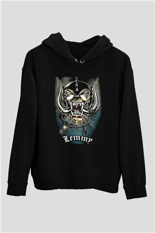 Motörhead Lemmy Siyah Unisex Hoodie