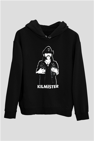 Motörhead Lemmy Siyah Unisex Kapüşonlu Sweatshirt