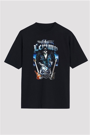 Motörhead Lemmy Siyah Unisex Oversize Tişört T-Shirt