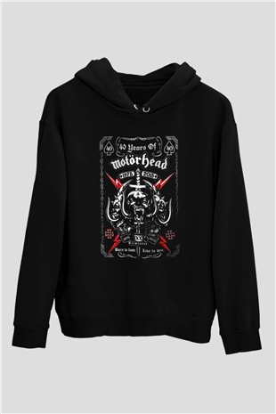 Motörhead Siyah Unisex Hoodie