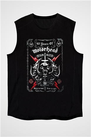 Motörhead Siyah Unisex Kolsuz Tişört