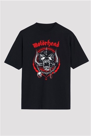 Motörhead Siyah Unisex Oversize Tişört T-Shirt