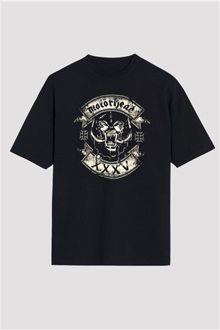 Motörhead Siyah Unisex Oversize Tişört T-Shirt