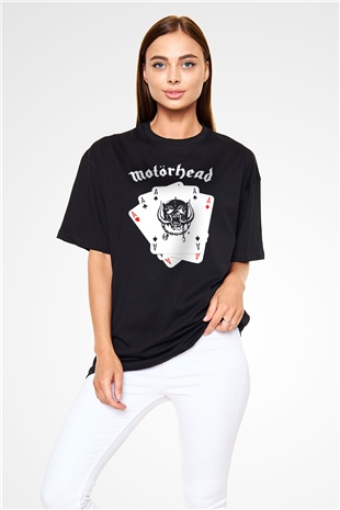 Motörhead Siyah Unisex Oversize Tişört T-Shirt