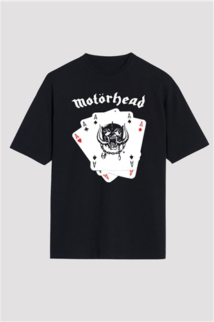 Motörhead Siyah Unisex Oversize Tişört T-Shirt
