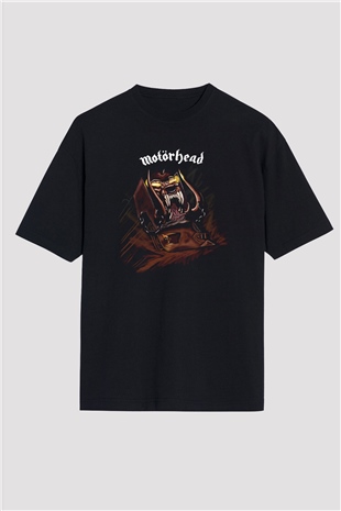 Motörhead Siyah Unisex Oversize Tişört T-Shirt