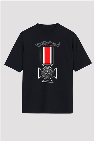 Motörhead Siyah Unisex Oversize Tişört T-Shirt