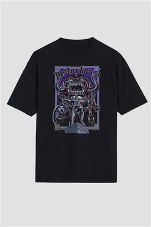 Motörhead Siyah Unisex Oversize Tişört T-Shirt