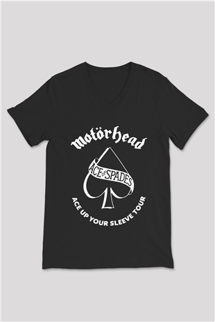 Motörhead Siyah Unisex V Yaka Tişört
