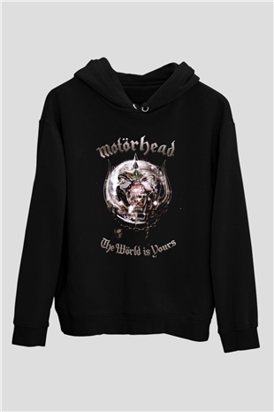 Motörhead The Wörld Is Yours Siyah Unisex Hoodie