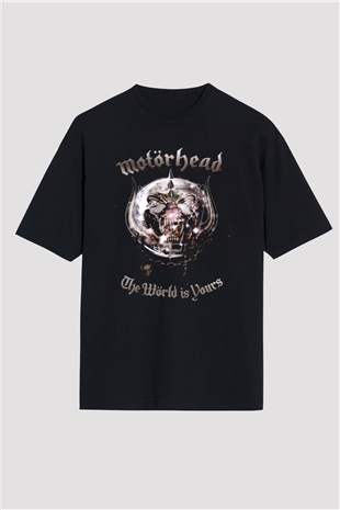 Motörhead The Wörld Is Yours Siyah Unisex Oversize Tişört T-Shirt