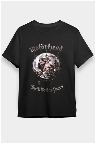 Motörhead The Wörld Is Yours Siyah Unisex Tişört T-Shirt - TişörtFabrikası