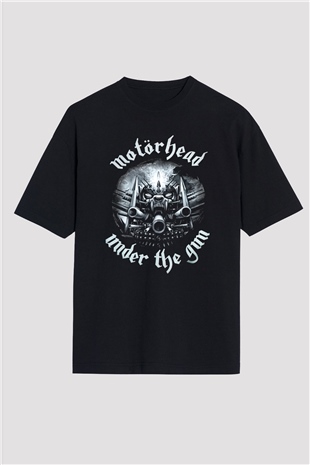 Motörhead Under The Gun Siyah Unisex Oversize Tişört T-Shirt